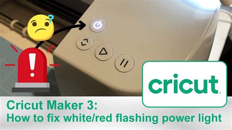 Loaded up the mat and the power <b>light</b> started to flash red and <b>white</b>. . Why is my cricut joy blinking white light